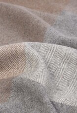 British & Irish Imports Herringbone Check Wool Blanket