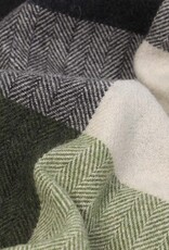 British & Irish Imports Herringbone Check Wool Blanket