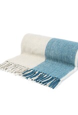 British & Irish Imports Herringbone Check Wool Blanket