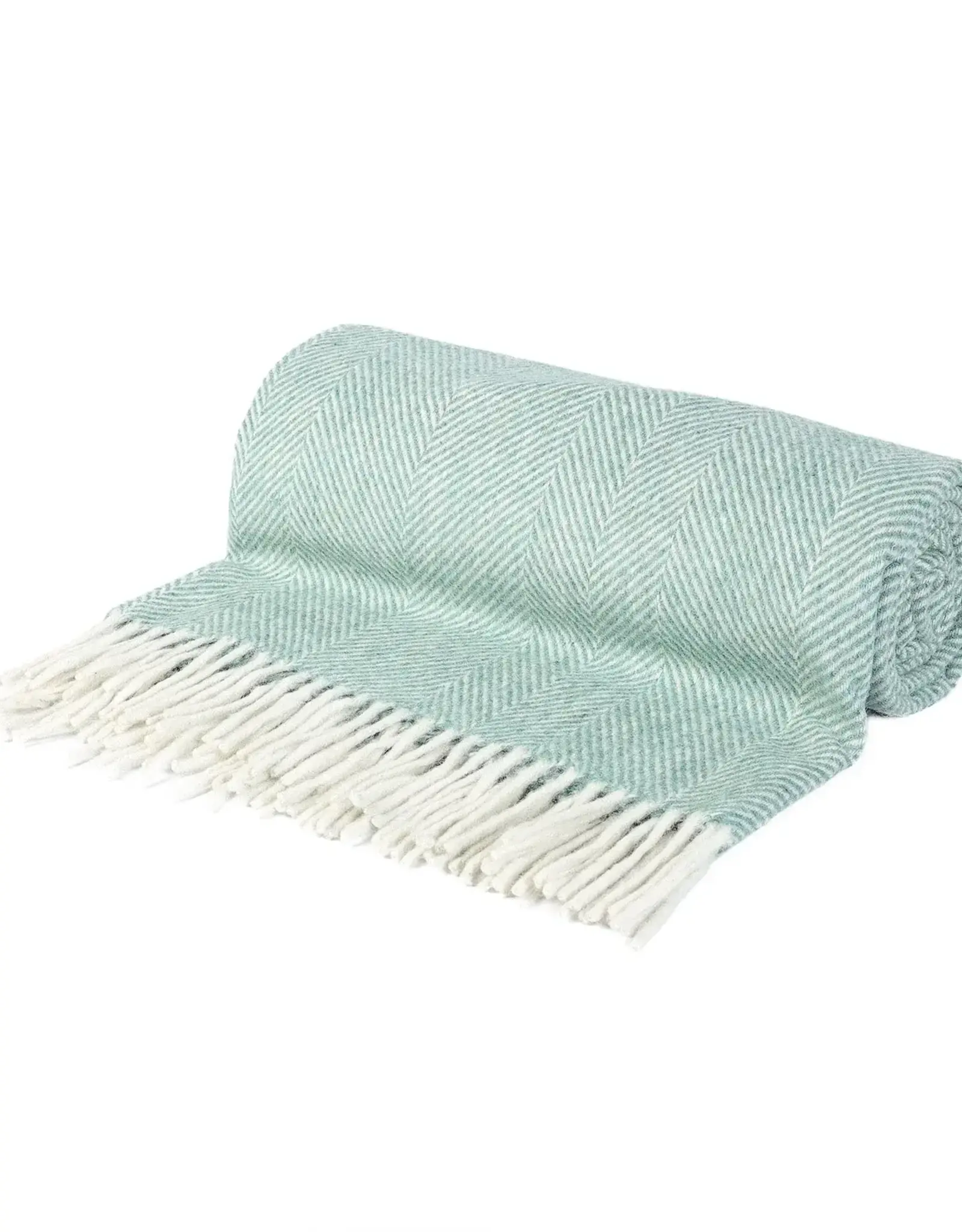 British & Irish Imports Herringbone Wool Blanket