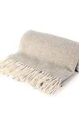British & Irish Imports Herringbone Wool Blanket