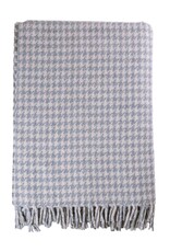 British & Irish Imports Houndstooth Wool Blanket