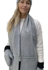 British & Irish Imports Luxe-Lined Wool 4 Pocket Scarf