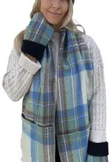 British & Irish Imports Luxe-Lined Wool 4 Pocket Scarf