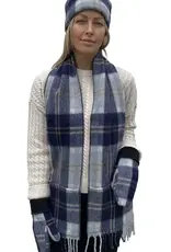 British & Irish Imports Luxe-Lined Wool 4 Pocket Scarf