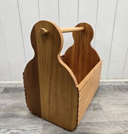Vintage Wood Slat Basket