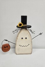 Whimsical Wooden Ghost