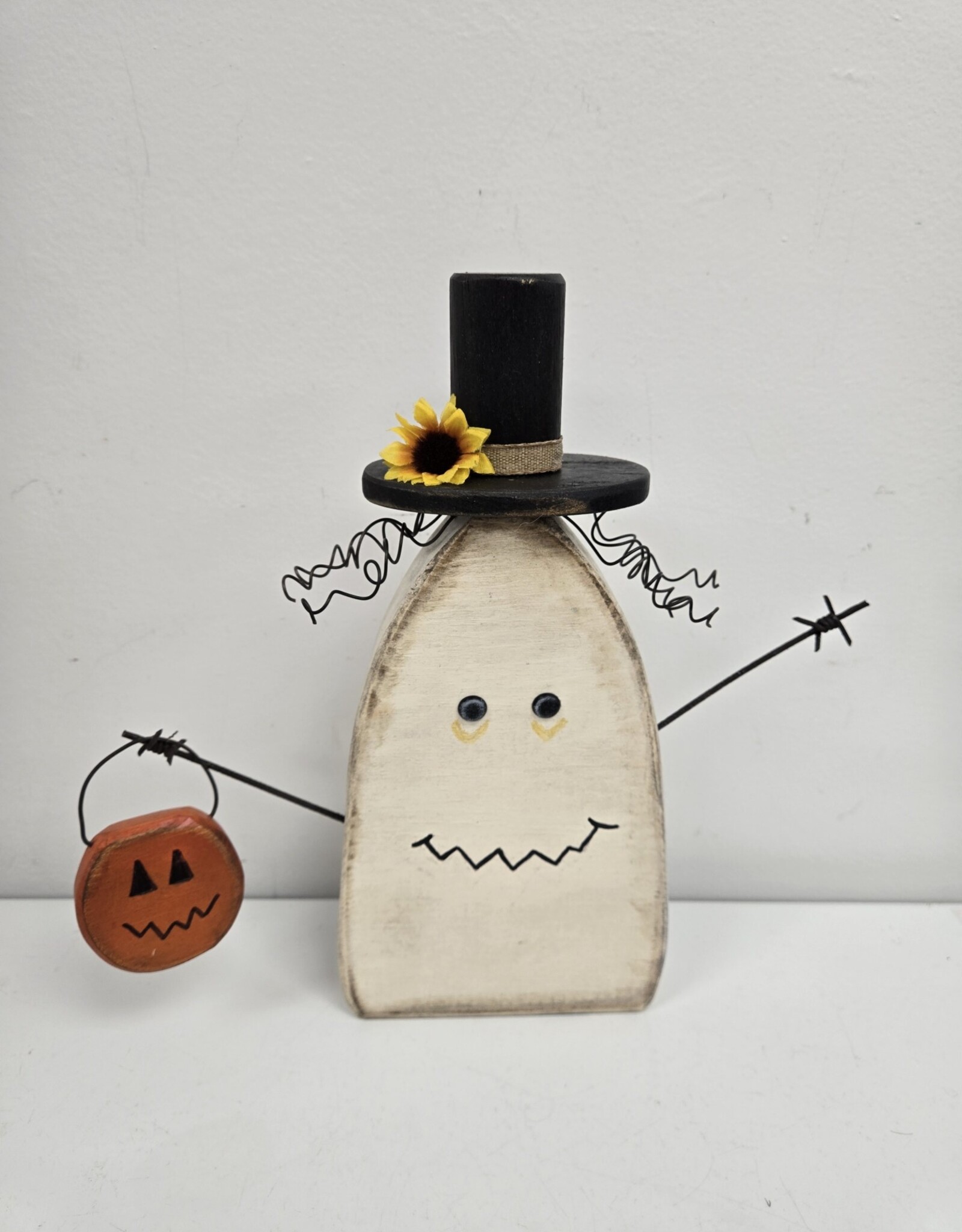 Whimsical Wooden Ghost