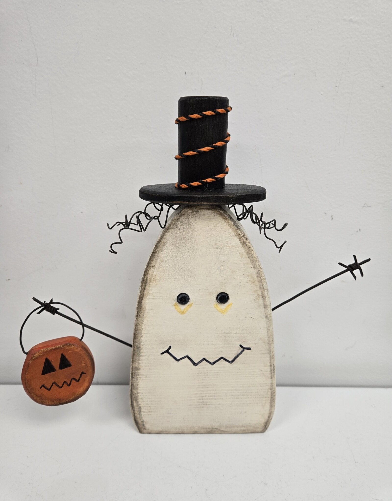 Whimsical Wooden Ghost
