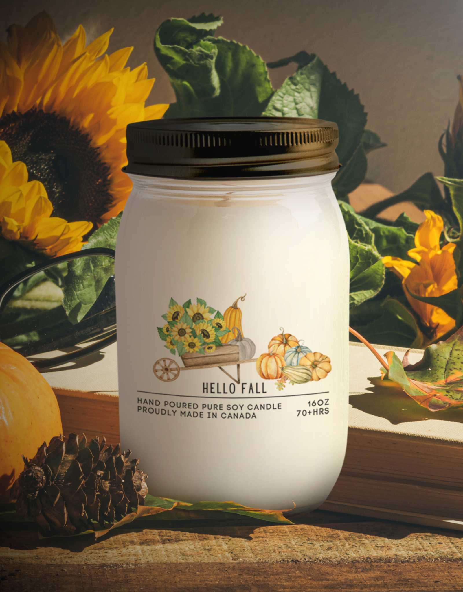 Serendipity Soy Candles 16oz Jar Candle - Hello Fall