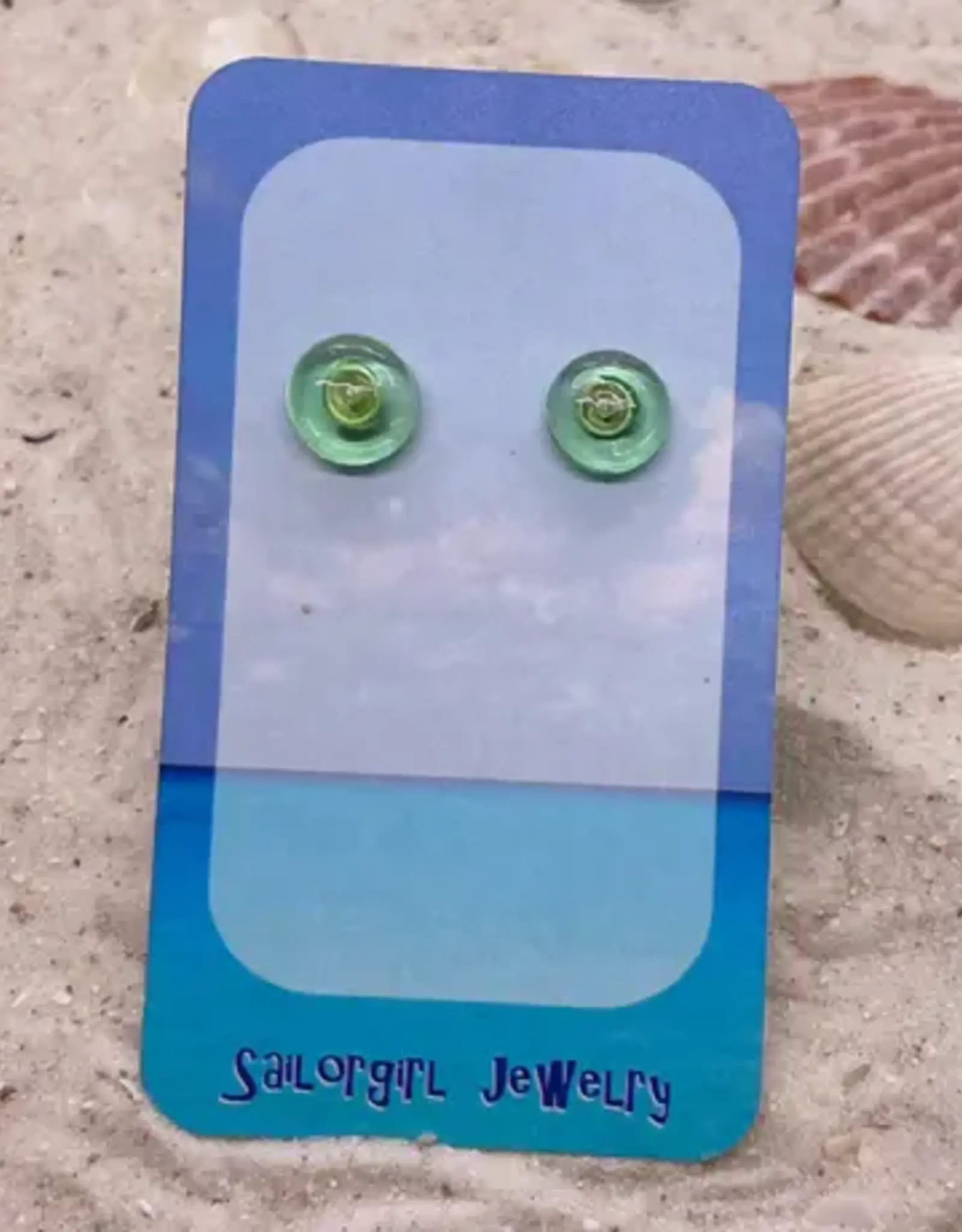 Sailorgirl Jewelry Sailorgirl Stud Earrings - Peridot