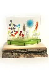 Candle Holder - Mixed Flowers