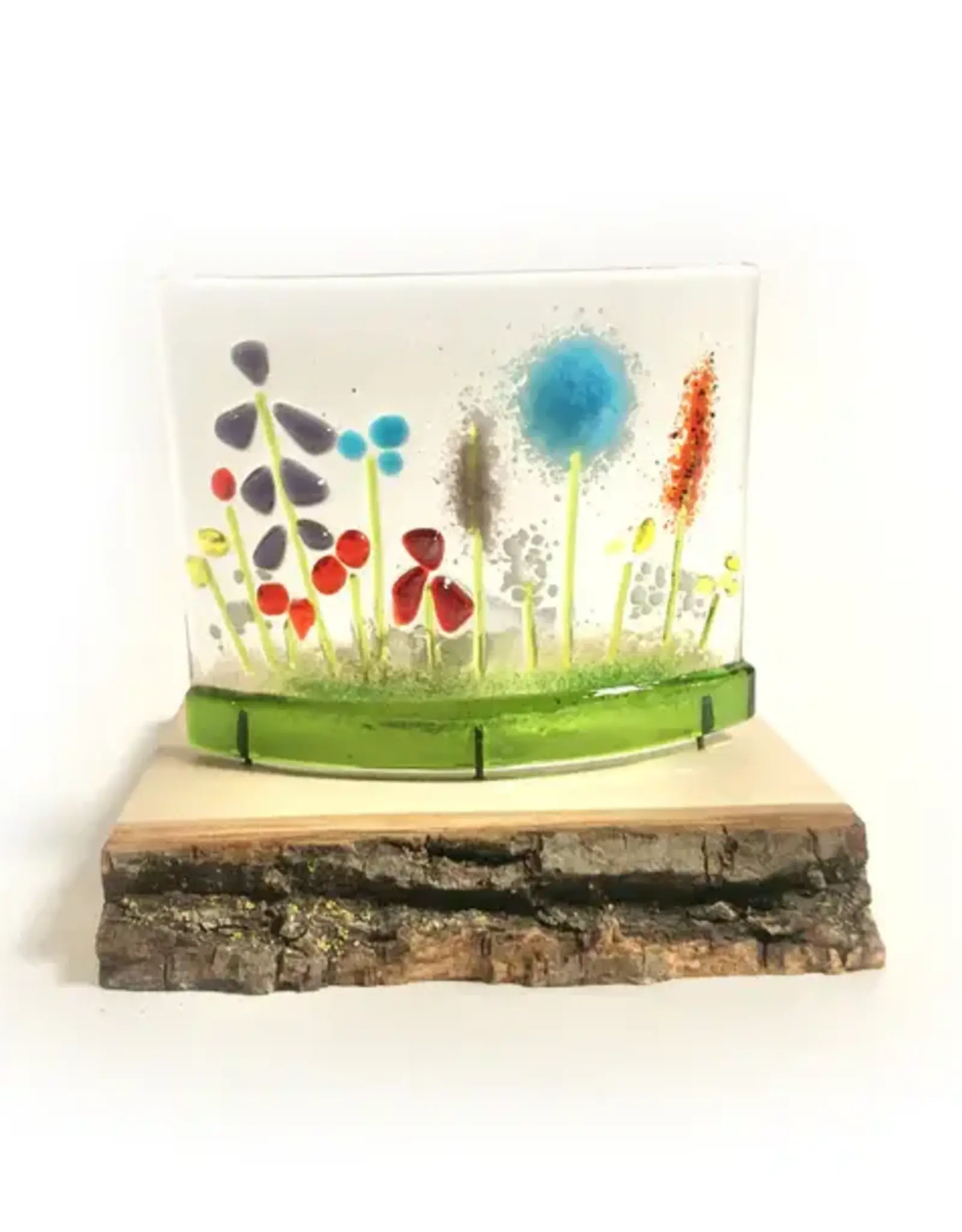 Candle Holder - Mixed Flowers