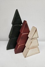 Trio Wooden Trees - green/red/white