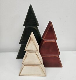 Trio Wooden Trees - green/red/white