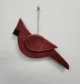 Handmade Wooden Ornament - Cardinal