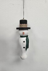 Handmade Snowman Spindle Ornament