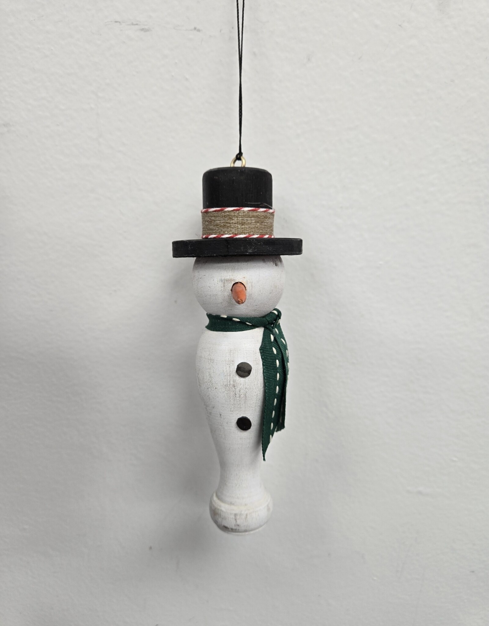Handmade Snowman Spindle Ornament