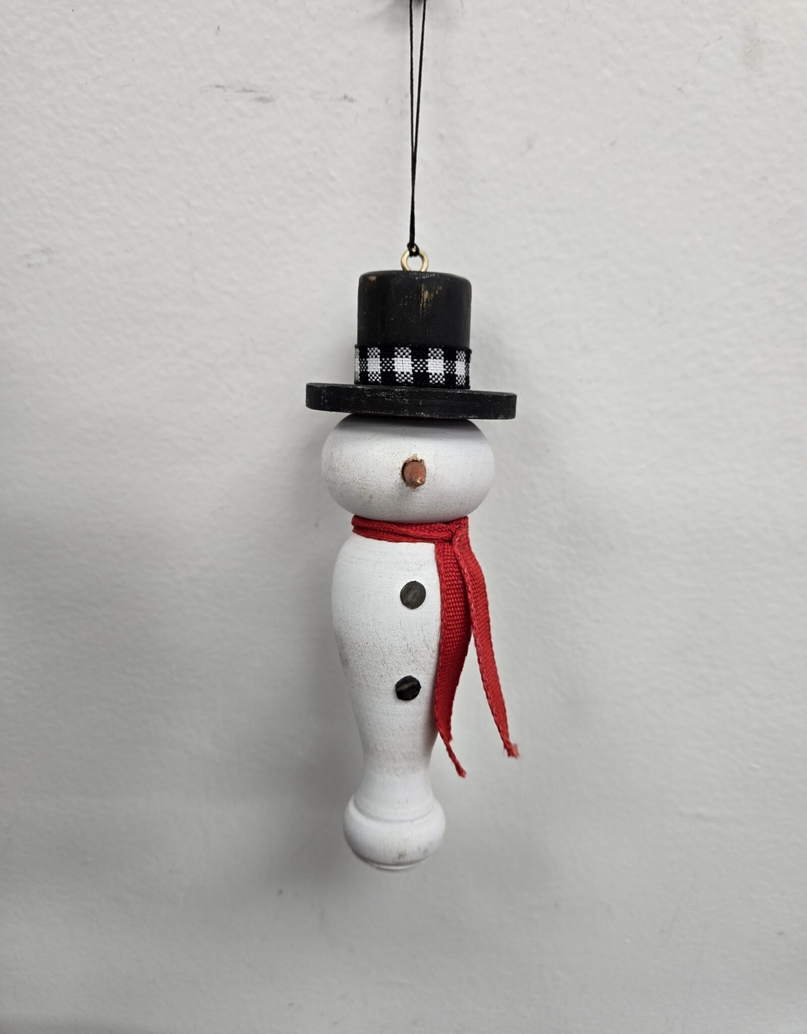 Handmade Snowman Spindle Ornament