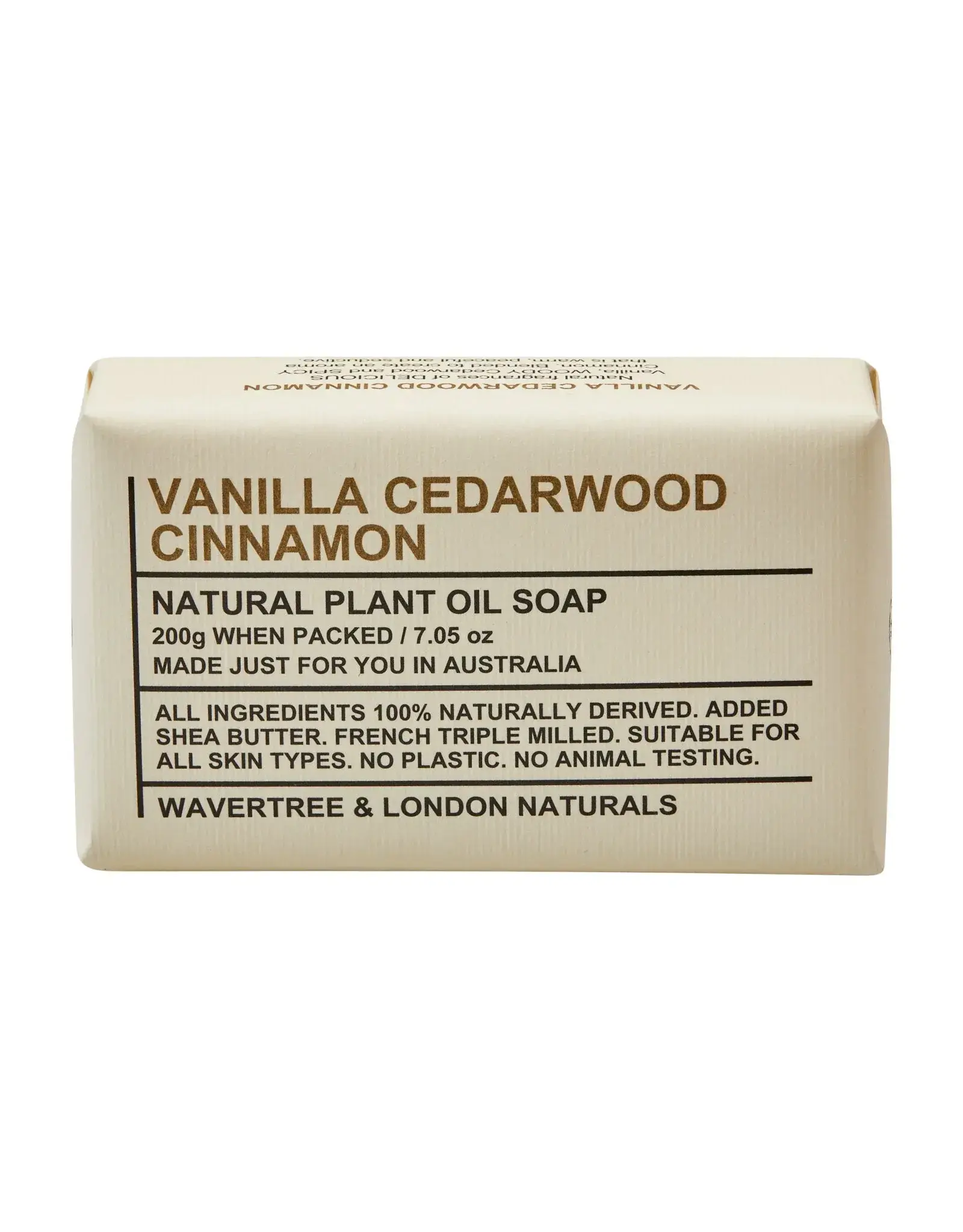 Wavertree & London Wavertree & London Soap - Vanilla, Cedarwood & Cinnamon