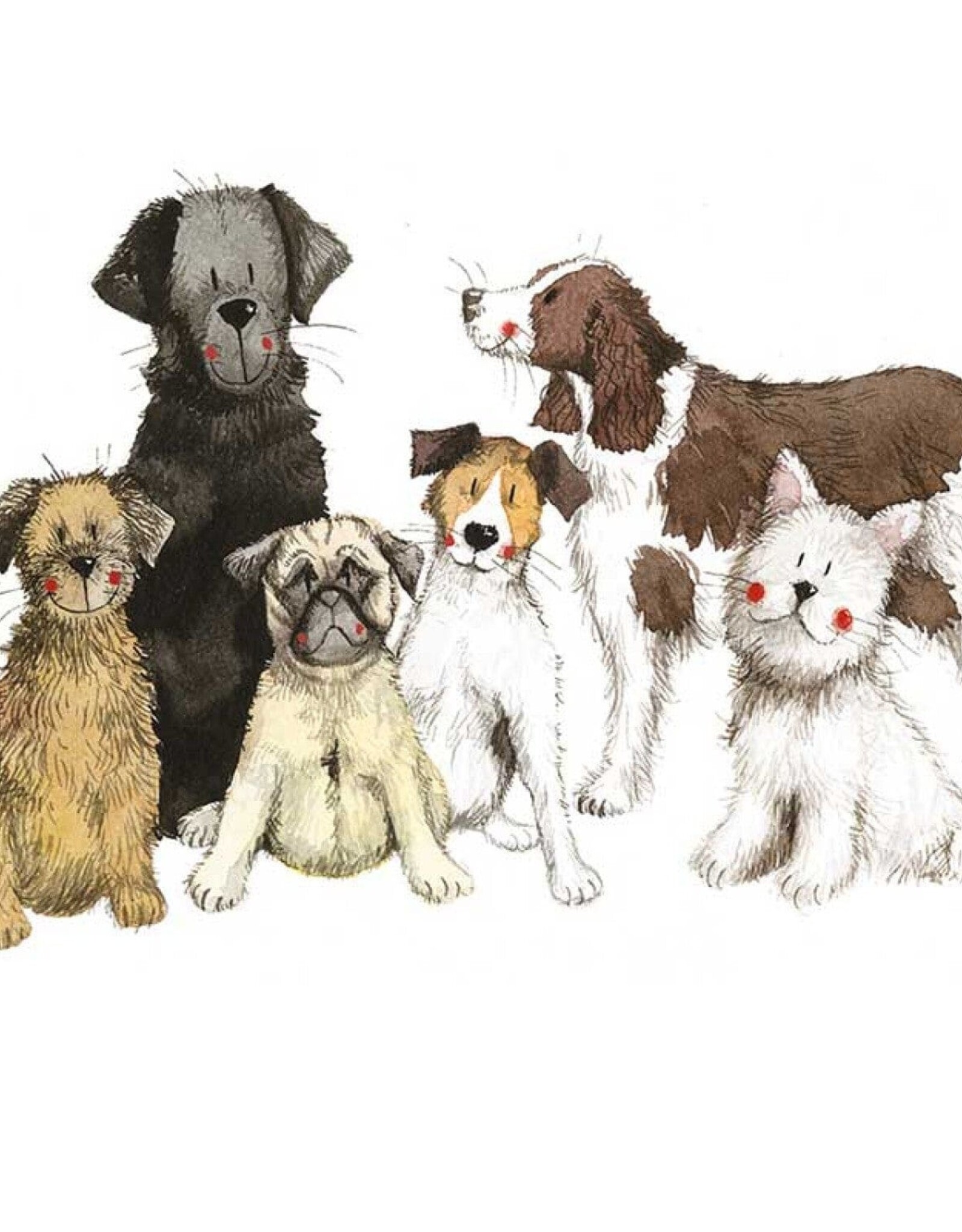 Alex Clark Coaster - Dogs Together