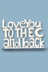 Love to Moon Standing Quote Plaque (Sm)