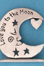 Love to Moon Tiny Plaque
