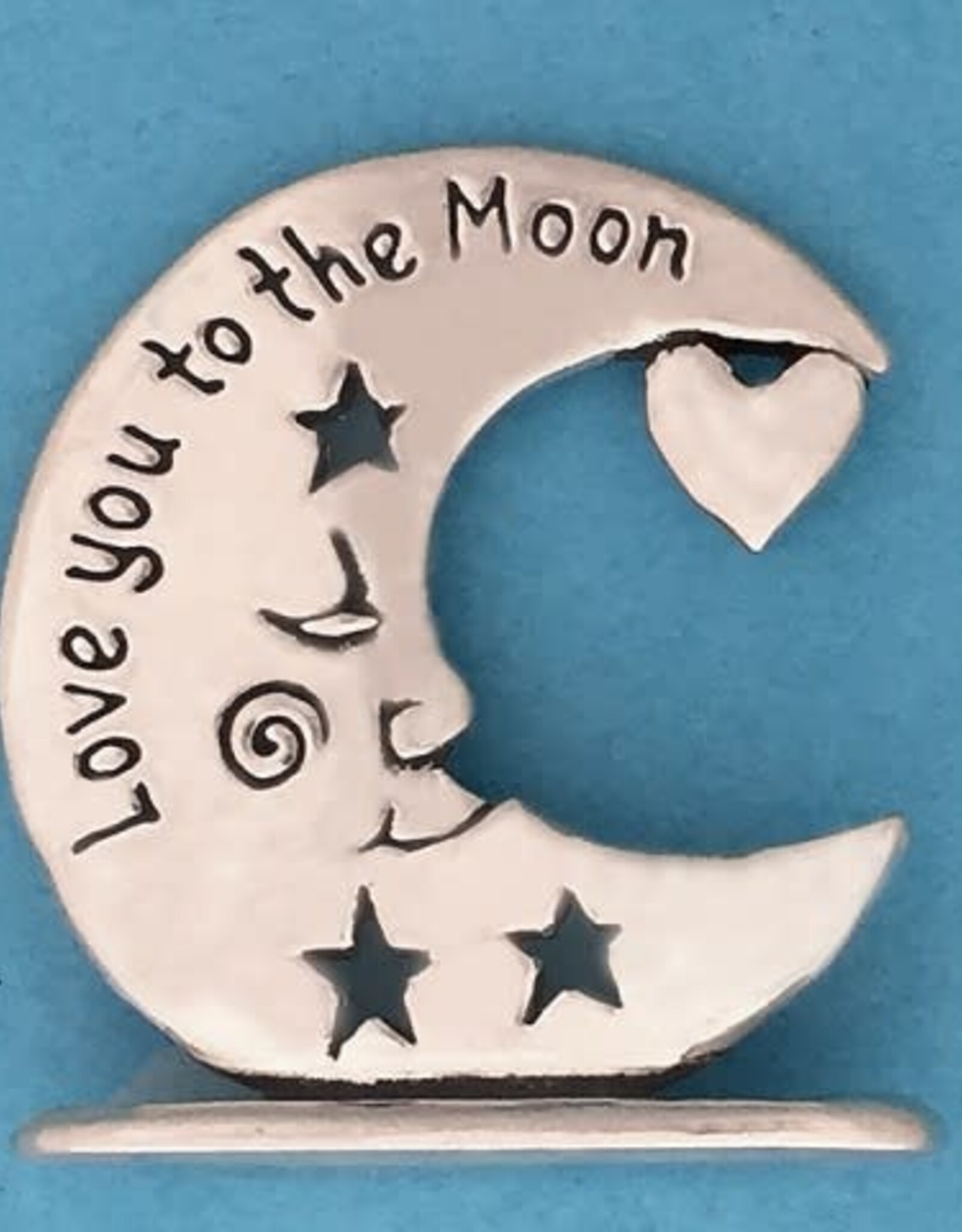 Love to Moon Tiny Plaque