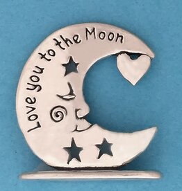 Love to Moon Tiny Plaque