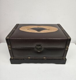 Decorative Brown Faux Leather Box