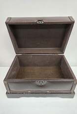 Decorative Brown Faux Leather Box