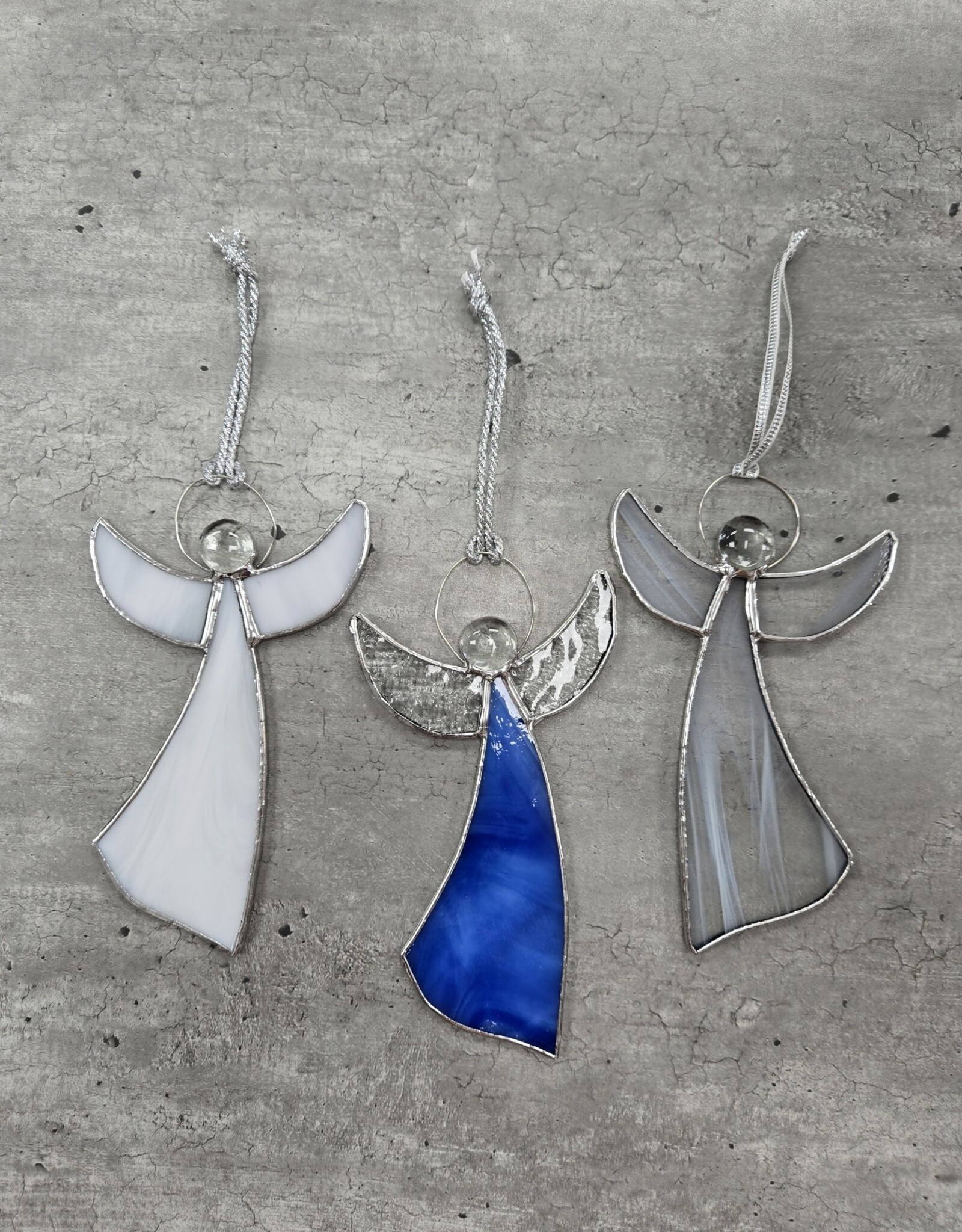 Stained Glass Angel Ornament