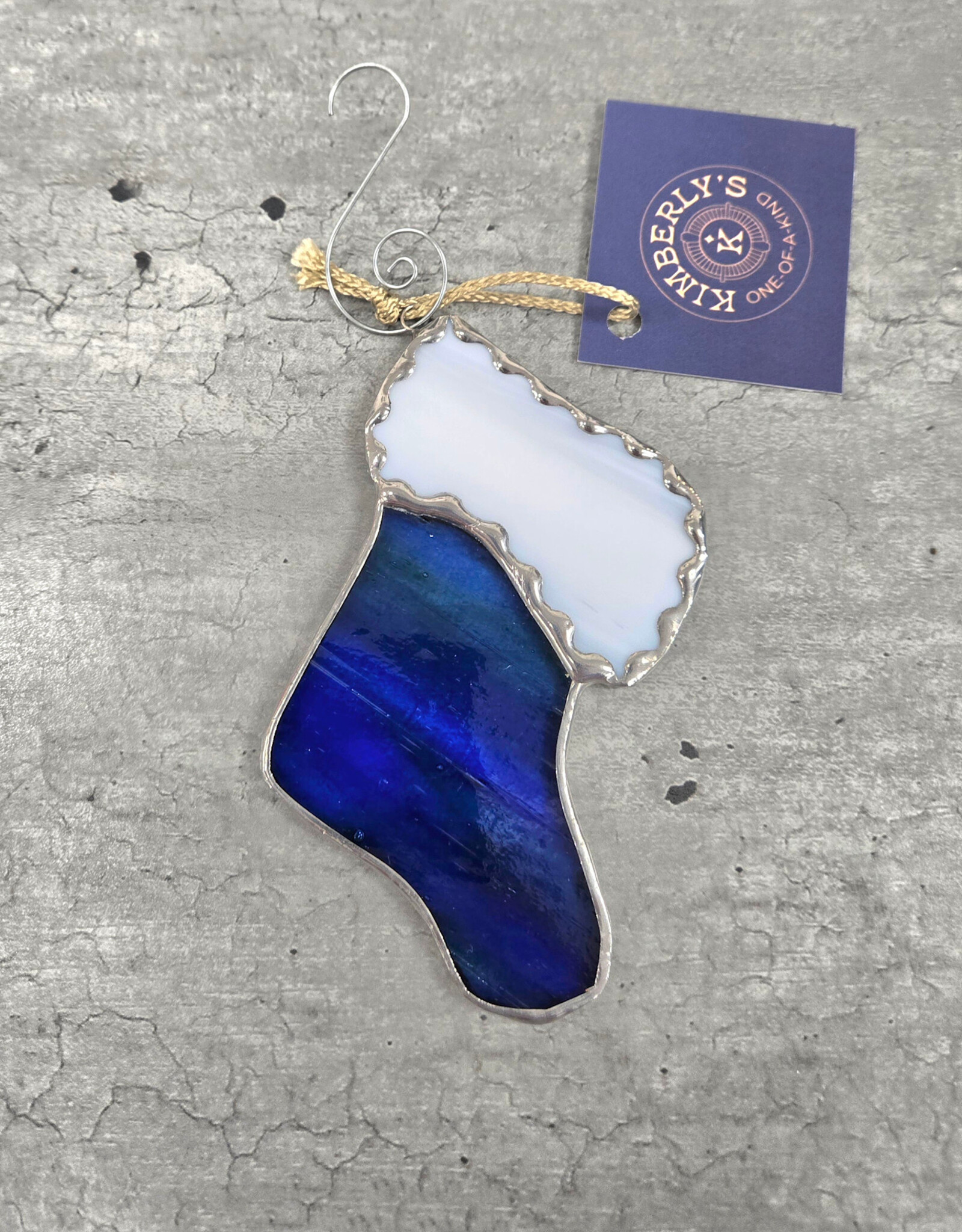 Stained Glass Stocking Ornament