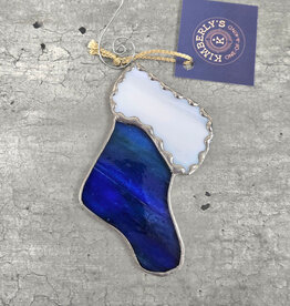 Stained Glass Stocking Ornament