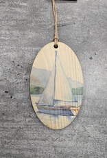 Wood Ornament #c1296 - Sailboat