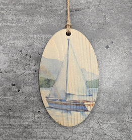 Wood Ornament #c1296 - Sailboat
