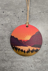 Wood Ornament #c241 - Sunset