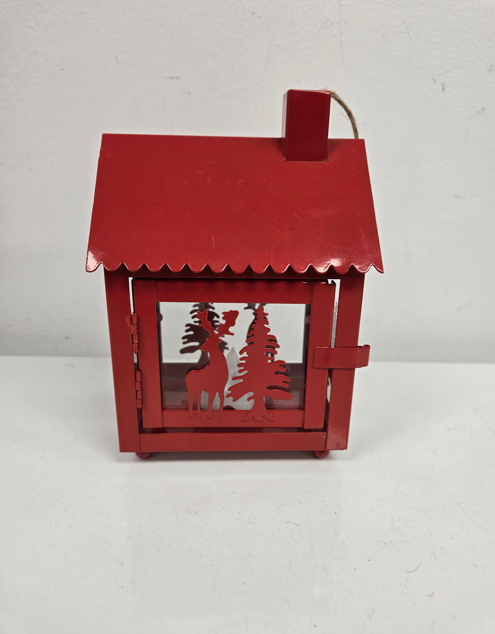 Red Tin House Lantern
