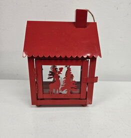 Red Tin House Lantern