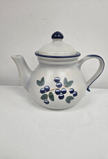 Vintage Laurentian Pottery Blueberry Teapot - Canada