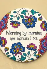 Morning By Morning Round Magnet