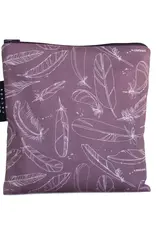 Large Reusable Snack Bag - Feather