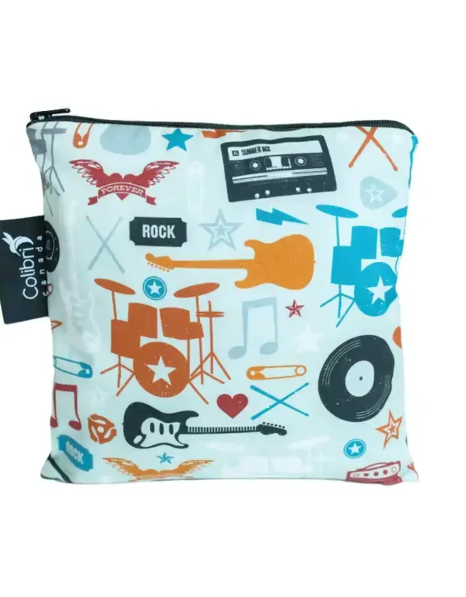 Large Reusable Snack Bag - Rock n' Roll