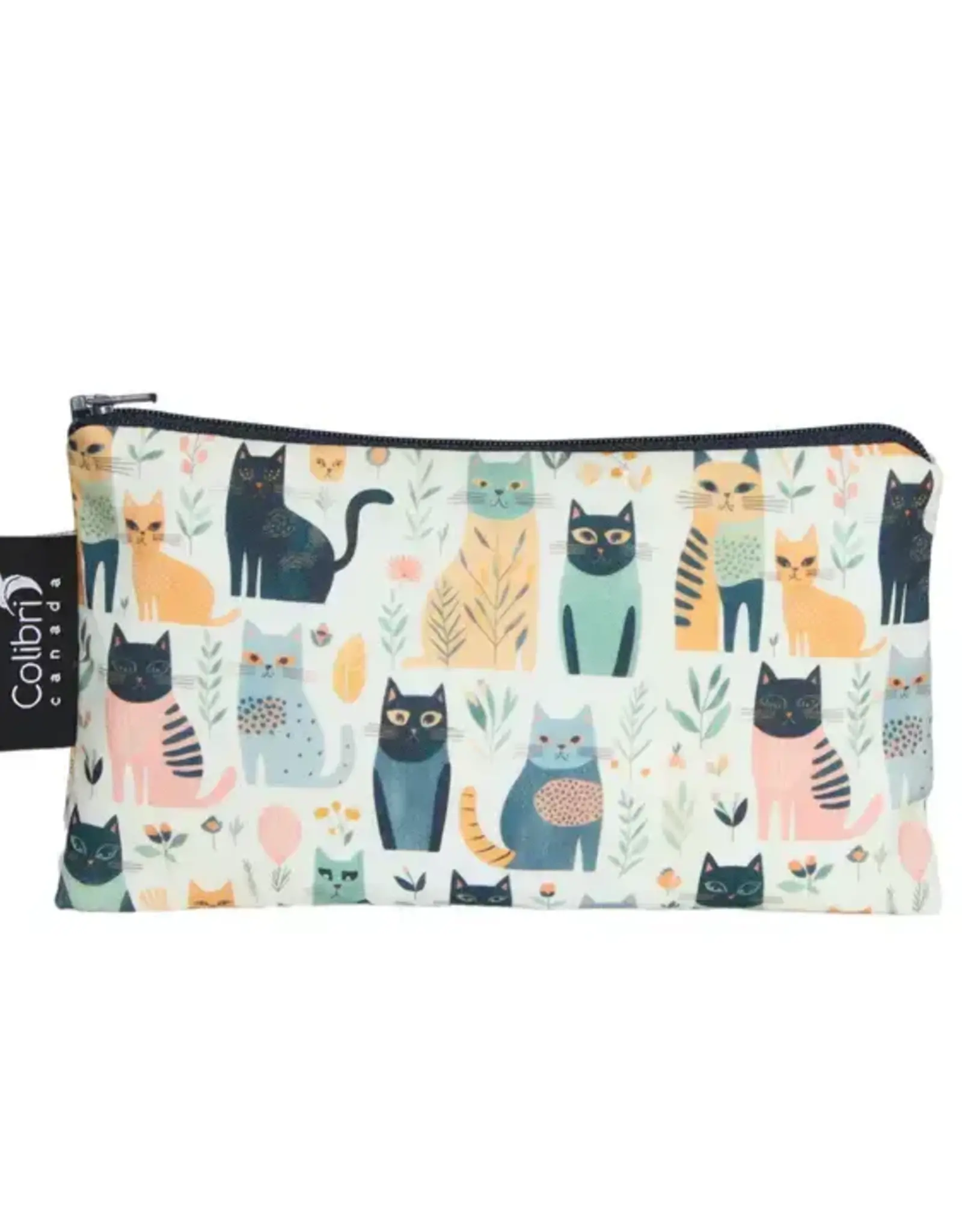 Medium Reusable Snack Bag - Cats