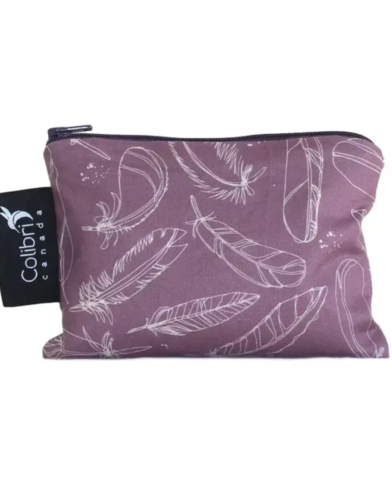 Small Reusable Snack Bag - Feather