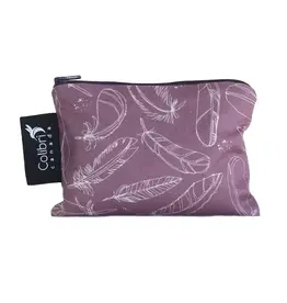 Small Reusable Snack Bag - Feather