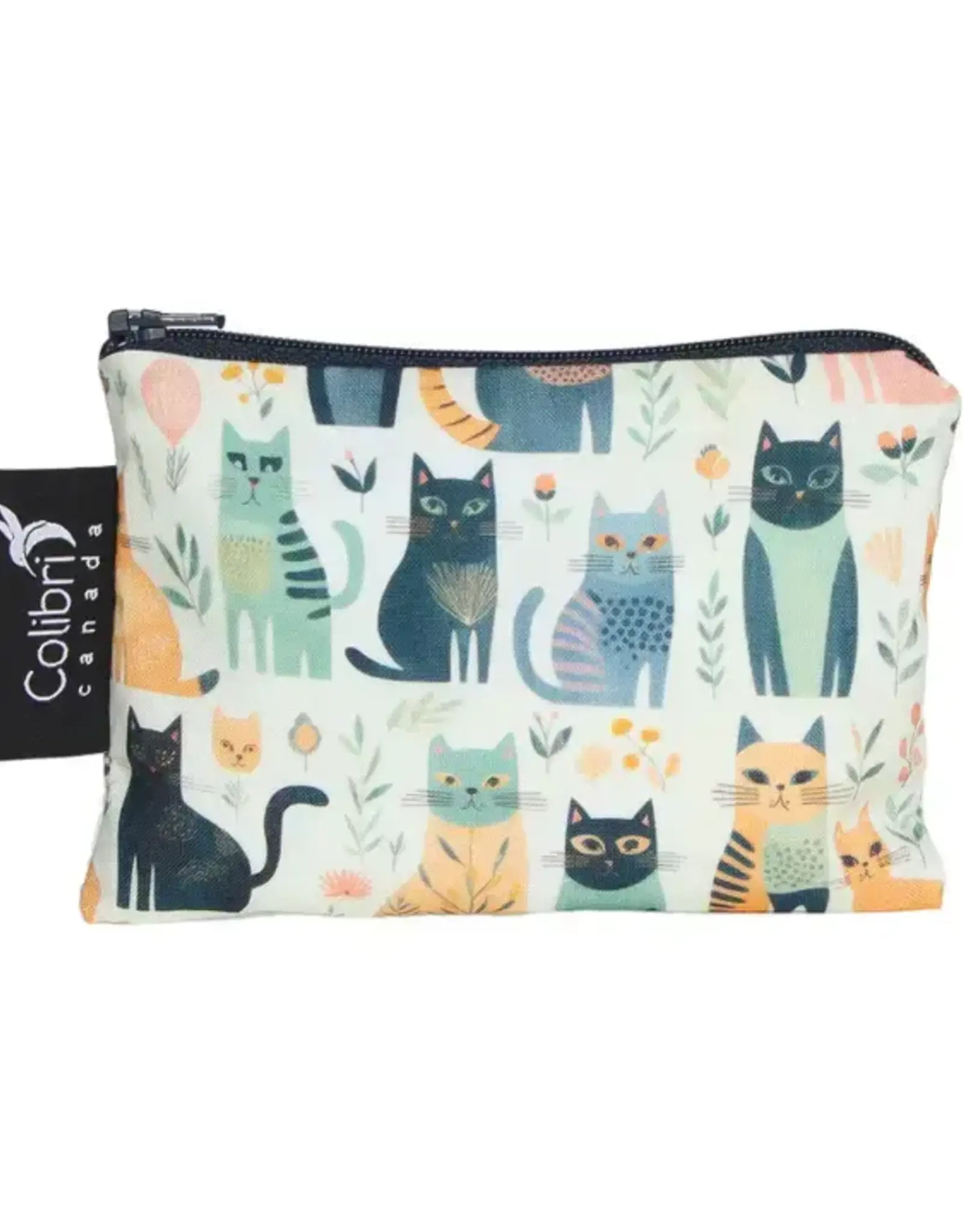 Small Reusable Snack Bag - Cats