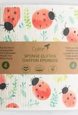 4 Pk Sponge Cloths - In The Garden