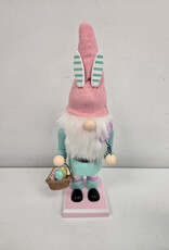 Easter Gnome Nutcracker - green/pink