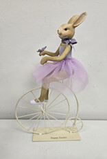 Cupcakes & Cashmere Easter Bunny on High-Wheel Bicycle